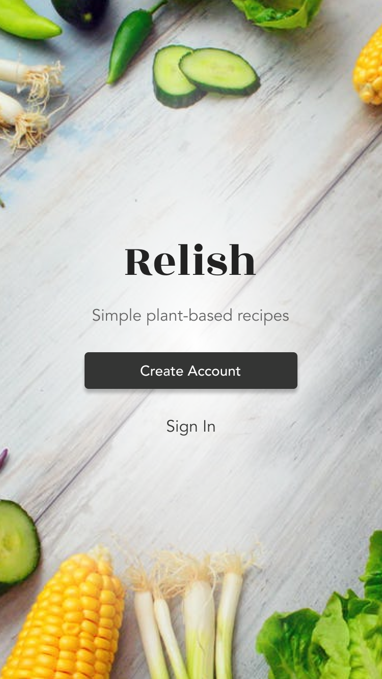 Relish splash screen